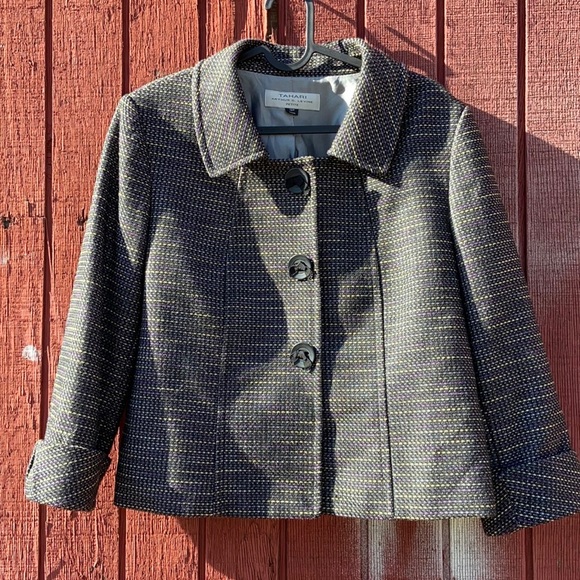 Tahari Jackets & Blazers - Tahari Tweed Coat